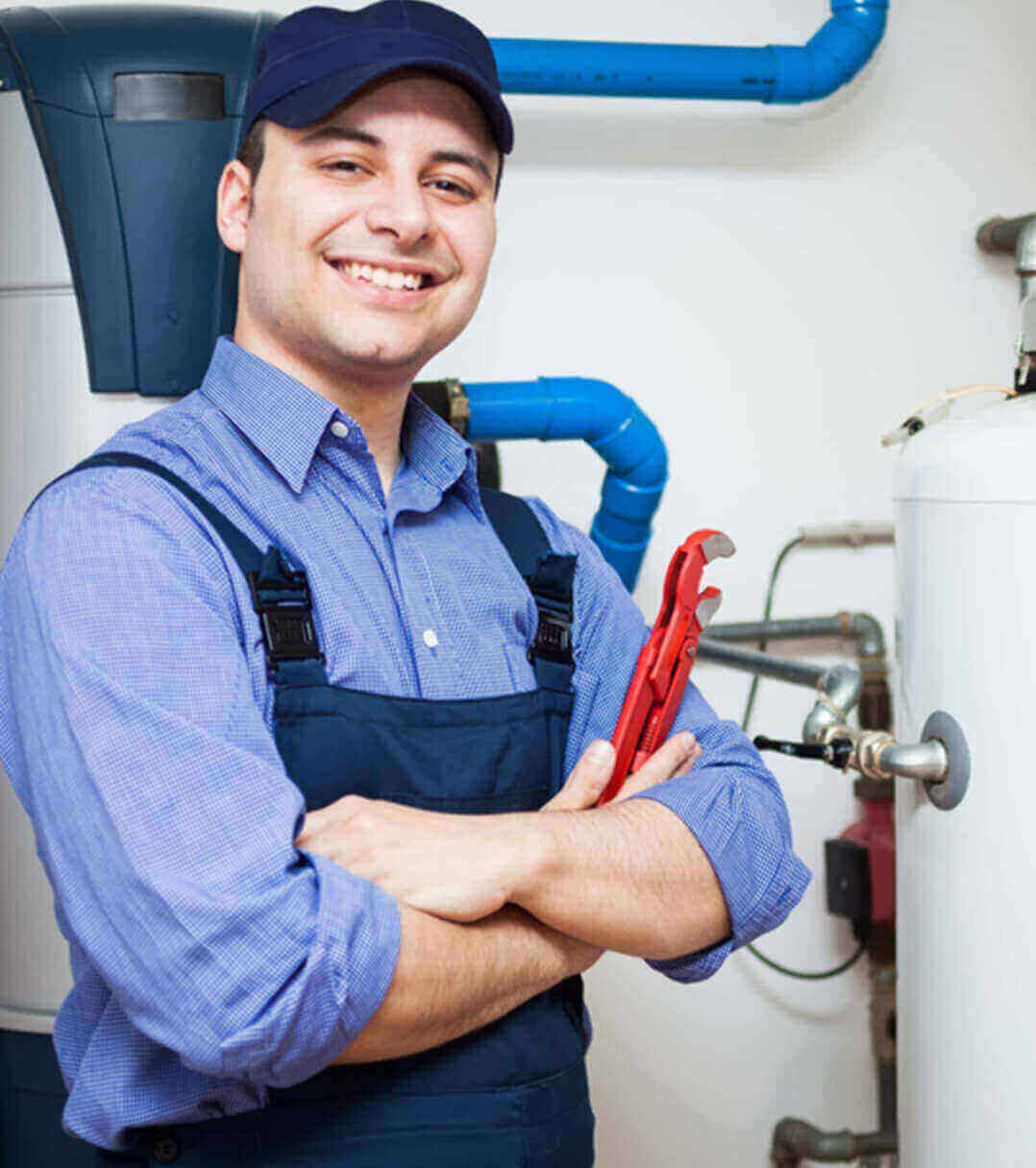 Man smiling with tool